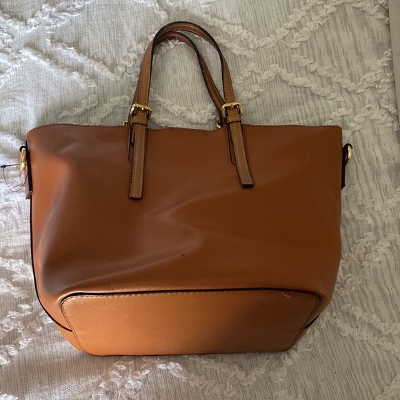 Calvin Klein Bag-in-Bag Brown Studded Purse. - Picture 3 of 11